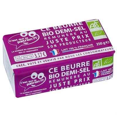 C'est qui le Patron Beurre demi-sel Bio, 250g