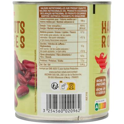 3596710389940 - Auchan - Haricots rouges