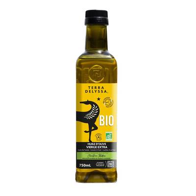 Terra Delyssa Huile d'Olive Extra Vierge Bio bouteille plastique, 75cl