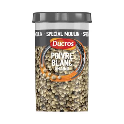 Ducros Poivre blanc en grains, 100g