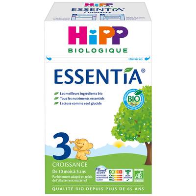 Hipp Lait de Croissance Essentia Bio 3 en Poudre Bébé Dès 10 mois, 600g