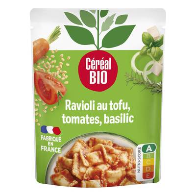 Céréal Bio Ravioli Tofu Tomates Basilic Vegan Bio, 267g