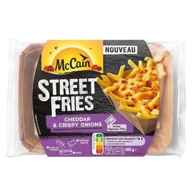 McCain Frites cheddar et oignons frits, 300g