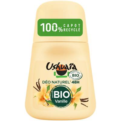 Ushuaïa Déodorant bille à la Vanille bio, 50ml