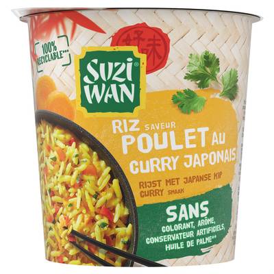 Suzi Wan Riz Saveur Poulet Curry en Cup, 65g