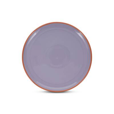 Collection Duo Assiette plate 26xH2,5cm violet/orange Duo, 1 pièce