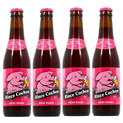 Rince Cochon Bière à la cerise 7.5°, 4x33cl