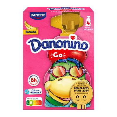 Danonino Yaourt à boire banane, 4x70g