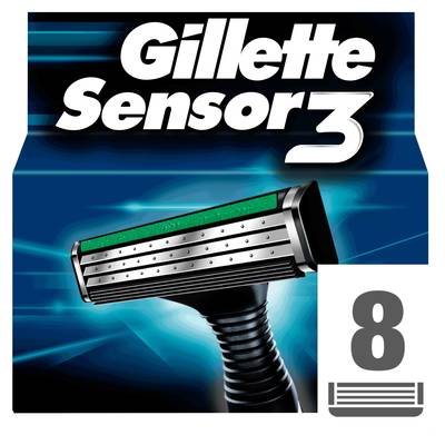 Gillette Sensor 3  Lames de rasoir Sensor 3, 8  lames