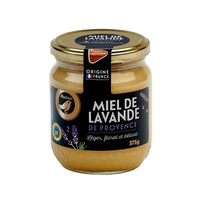 Auchan Gourmet Miel crémeux de lavande de Provence, 375g