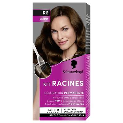 Schwarzkopf Kit Retouche racine Châtain Naturel, R6 Châtain Naturel 1 pièce