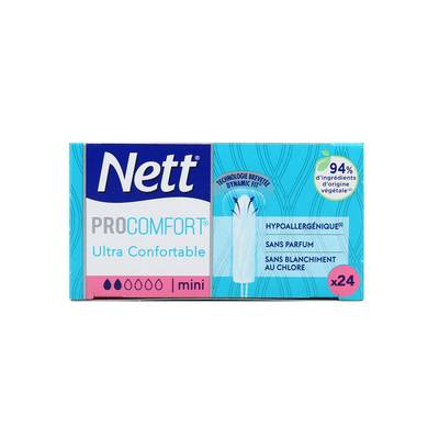 Nett Tampon Mini sans applicateur procomfort, 24  pièces
