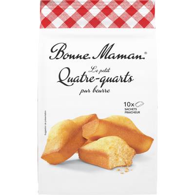 Bonne Maman Petit quatre-quarts pur beurre x10, 300g