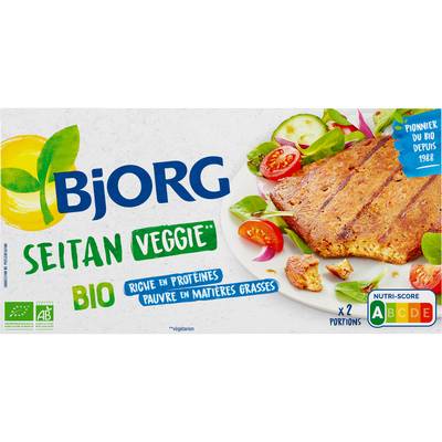Bjorg Veggie Seitan - Spécialité végétale  bio, 2x85g
