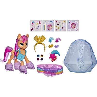 5010993836642 - My Little Pony - Hasbro - Figurine de poney 7,5 cm avec surprises et bracelet Aventure de cristal - My Little Pony