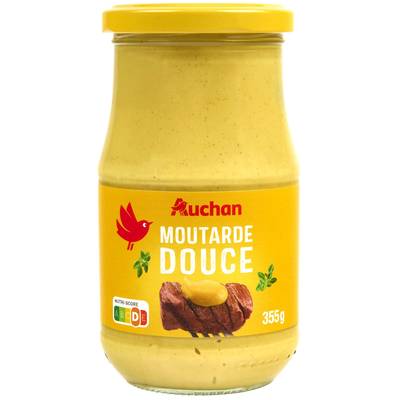 Auchan Moutarde douce, 355g