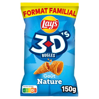 Lay's Biscuits apéritifs goût nature 3D, 150g