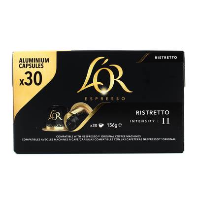 L'or Espresso Café Ristretto N°11 X30, 30 capsules