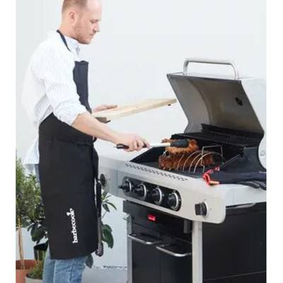 5400269239442 - Barbecook - Tablier et longs gants noir barbecue
