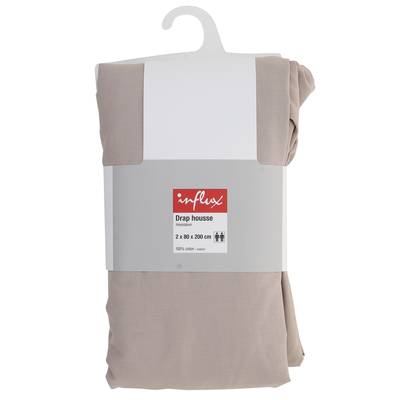 Influx Drap housse 2x80x200, 2 x 80 x 200 cm