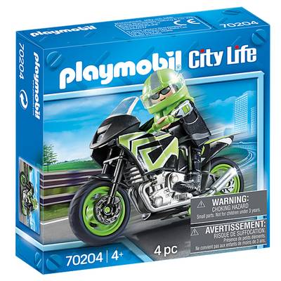 4008789702043 - PLAYMOBIL® City Life - Pilote et moto