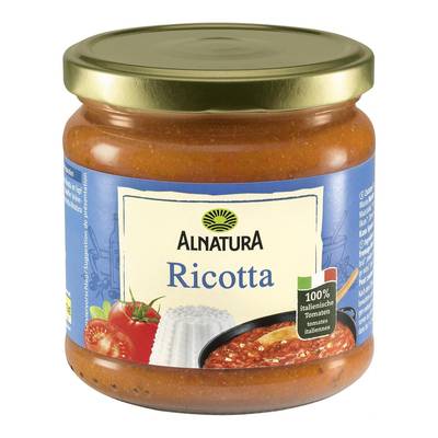 Alnatura Sauce Tomate Ricotta Bio, 35cl