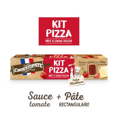 Croustipate Kit Pizza (6/8 parts), 600g