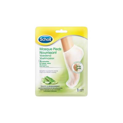 Scholl Masque Pieds Nourrissant Aloe Vera 1 paire, 1 pièce
