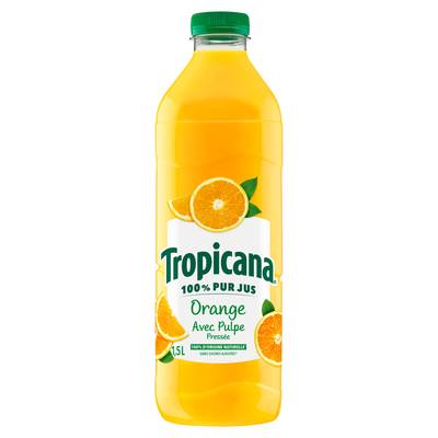 Tropicana Pur jus d'orange avec pulpe, 1,5L