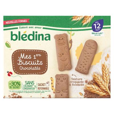 Blédina Mes Premiers Biscuits Chocolatés Bébé Dès 12 mois, 150g