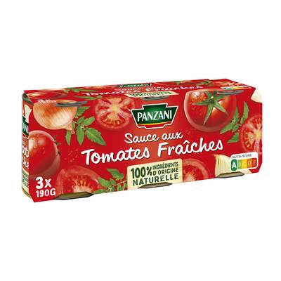 Panzani Sauce aux Tomates Fraiches, 3x190g