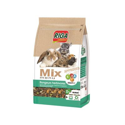 Riga Menu Mix pour Rongeur Herbivore, 1,5kg