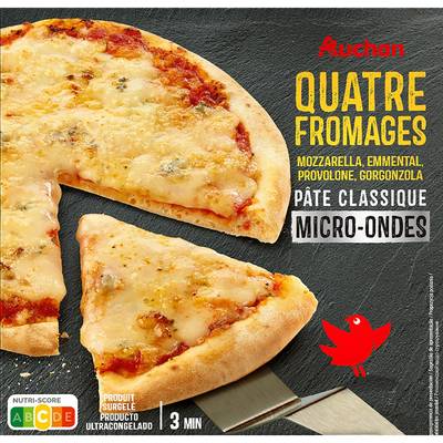 Auchan Pizza 4 fromages, 200g