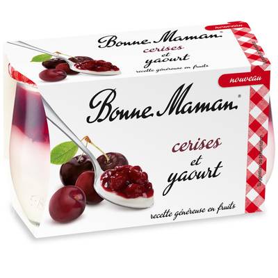 Bonne Maman Cerises et Yaourt, 2x125g