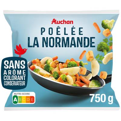 Auchan Poêlée normande aux légumes, 750g