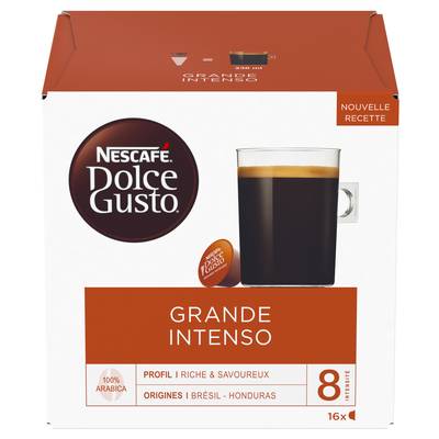 Nescafe Dolce Gusto Café Grande Intenso Intensité 8, 16 capsules