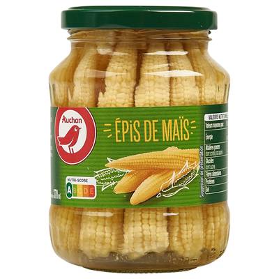 Auchan Epis de maïs en bocal, 190g