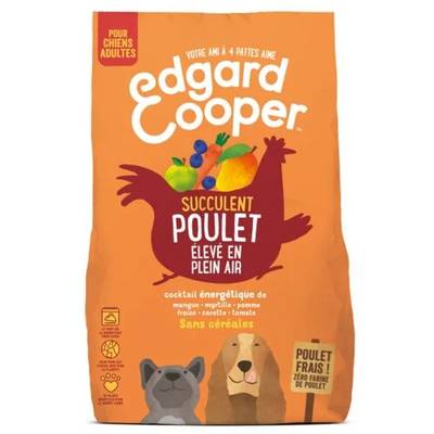 Edgard Cooper Croquettes Poulet sans céréales pour chien adulte, 2kg