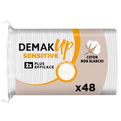 Demak Up Ovales à démaquiller Sensitive, 48  pièces