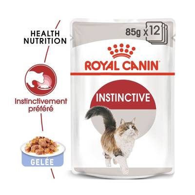 Royal Canin Sachets en Gelée Instinctive Insticntivememnt préférée pour Chat Adulte, 12x85g