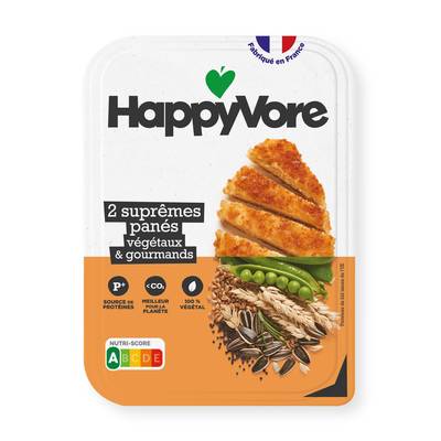 HappyVore Suprêmes Panés Végétal & Gourmand, 180g