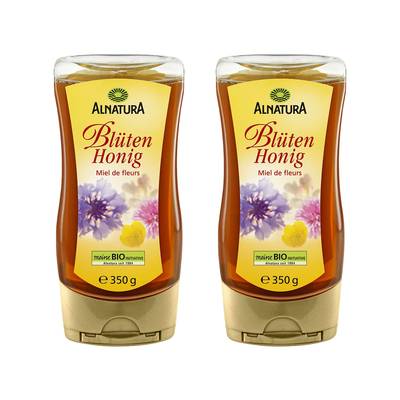 Alnatura Miel de Fleurs Bio, Lot de 2x350g