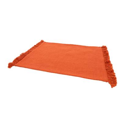 Point virgule Set de table en coton 100% recyclé terracotta, 45 x 35 cm