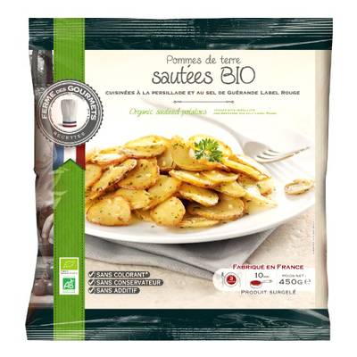 La Ferme Des Gourmets Pommes de terre sautées Bio à l'ail et au persil, 450g