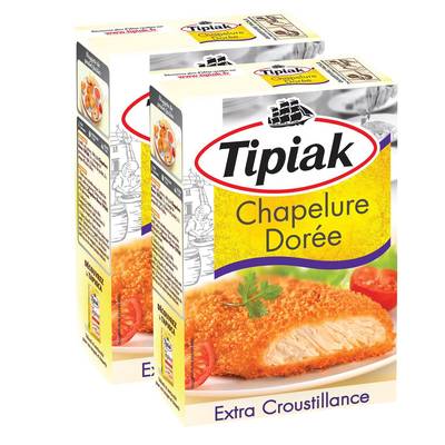 Tipiak Chapelure dorée, Lot de 2x250g