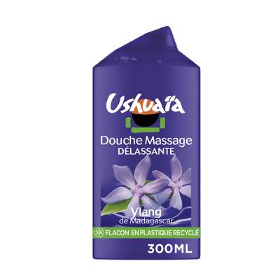 Ushuaïa Gel Douche Massage Délassante Huile Essentielle d'Ylang des Comores, 300ml