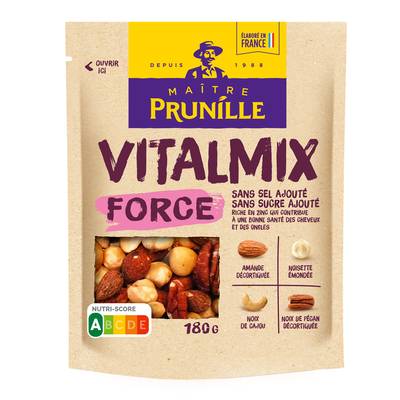 Maitre Prunille Mélange Vitamix Force, Amande - Noisette - Cajou - Pacane, 180g