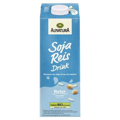 Alnatura Soja Riz Boisson Végétale Bio, 1L