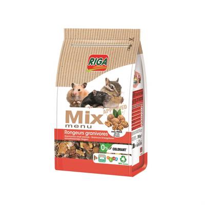 Riga Menu Mix pour Rongeurs Granivores, 750g