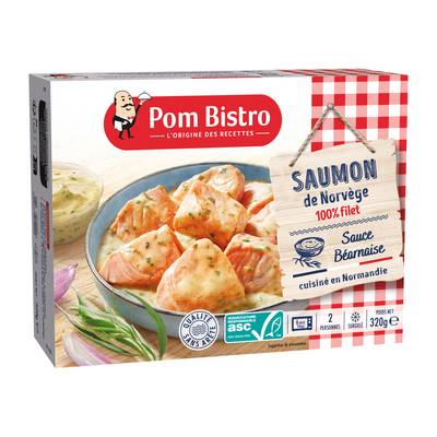 Pom Bistro Saumon de Norvège ASC sauce béarnaise qualité sans arête, 320g